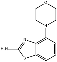 4-吗啉苯并[D]噻唑-2-胺 结构式