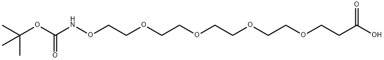 Boc-aminoxy-PEG4-acid 结构式