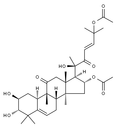 16,25-Di-O-acetylcucurbitacin F 结构式