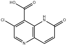 3-氯-6-氧代-5,6-二氢-1,5-萘啶-4-羧酸 结构式