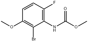 Carbamic acid, N-(2-bromo-6-fluoro-3-methoxyphenyl)-, methyl ester 结构式