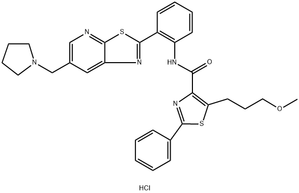 SIRTUIN MODULATOR 1;SRT3025 HCL 结构式