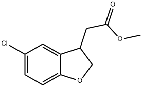 Methyl 5-Chloro-2,3-dihydrobenzofuran-3-acetate 结构式