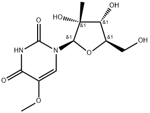 2'-C-Methyl-5-Methoxyuridine 结构式