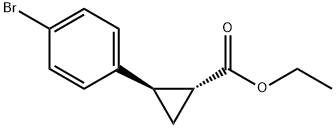 (1R,2R)-2-(4-溴苯基)环丙烷甲酸乙酯 结构式