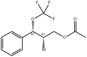 (2S,3S)-2-bromo-3-phenyl-3-(trifluoromethoxy)propyl acetate 结构式