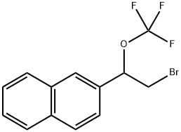 2-(2-bromo-1-(trifluoromethoxy)ethyl)naphthalene 结构式