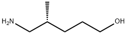 (R)-5-amino-4-methylpentan-1-ol 结构式