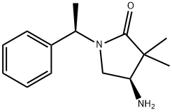 (4r)-4-amino-3,3-dimethyl-1-[(1r)-1-phenylethyl]pyrrolidin-2-one 结构式