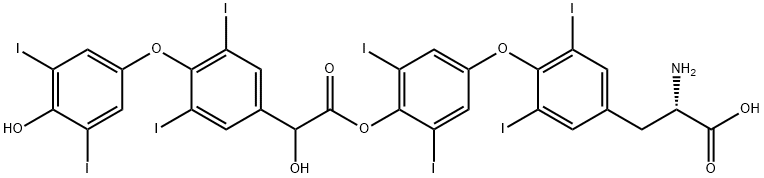 左甲状腺素杂质 结构式