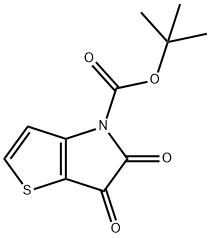 5,6-二氧代-5,6-二氢-4H-噻吩并[3,2-B]吡咯-4-羧酸叔丁酯 结构式