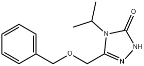 3H-1,2,4-Triazol-3-one, 2,4-dihydro-4-(1-methylethyl)-5-[(phenylmethoxy)methyl]- 结构式