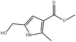 5-(羟甲基)-2-甲基1H吡咯-3-羧酸甲酯 结构式