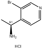 (S)-1-(3-溴吡啶-4-基)乙-1-胺二盐酸盐 结构式