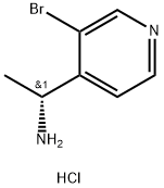 (R)-1-(3-溴吡啶-4-基)乙-1-胺二盐酸盐 结构式