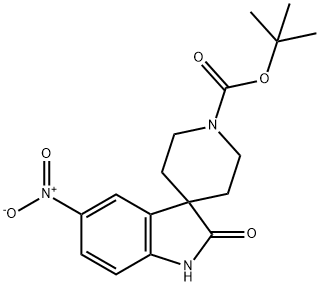 tert-Butyl5-nitro-2-oxospiro[indoline-3,4'-piperidine]-1'-carboxylate