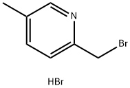 2-(溴甲基)-5-甲基吡啶氢溴酸盐 结构式