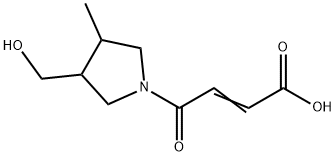 2-Butenoic acid, 4-[3-(hydroxymethyl)-4-methyl-1-pyrrolidinyl]-4-oxo- 结构式