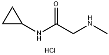 N-环丙基-2-(甲氨基)乙酰胺盐酸盐 结构式