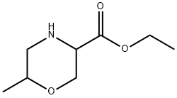 3-Morpholinecarboxylic acid, 6-methyl-,ethylester 结构式