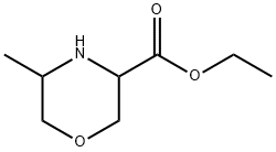 3-Morpholinecarboxylic acid, 5-methyl-,ethylester 结构式