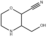2-Morpholinecarbonitrile, 3-(hydroxymethyl)- 结构式