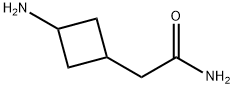 2-(3-氨基环丁基)乙酰胺 结构式