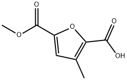 5-(甲氧羰基)-3-甲基呋喃-2-羧酸 结构式