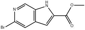 5-溴-1H-吡咯并[2,3-C]吡啶-2-羧酸甲酯 结构式