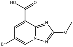 [1,2,4]Triazolo[1,5-a]pyridine-8-carboxylic acid, 6-bromo-2-methoxy- 结构式