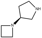 Pyrrolidine, 3-(1-azetidinyl)-, (3S)- 结构式