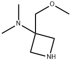3-(甲氧基甲基)-N,N-二甲基氮杂环丁烷-3-胺 结构式