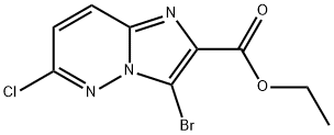 Ethyl 3-bromo-6-chloroimidazo[1,2-b]pyridazine-2-carboxylate 结构式