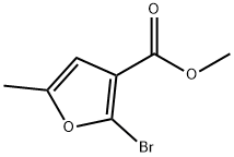 2-溴-5-甲基呋喃-3-羧酸甲酯 结构式