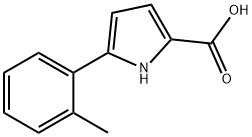 1H-Pyrrole-2-carboxylic acid, 5-(2-methylphenyl)- 结构式