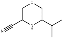 3-Morpholinecarbonitrile, 5-(1-methylethyl)- 结构式