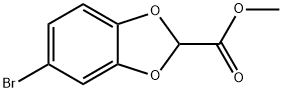 1,3-Benzodioxole-2-carboxylic acid, 5-bromo-, methyl ester 结构式