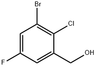 (3-溴-2-氯-5-氟苯基)甲醇 结构式