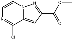 4-氯吡唑并[1,5-A]吡嗪-2-羧酸甲酯 结构式