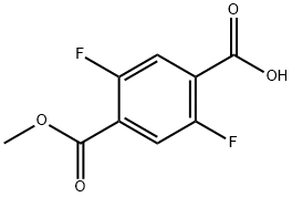 2,5-二氟-4-(甲氧羰基)苯甲酸 结构式