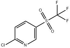 2-氯-5-((三氟甲基)磺酰基)吡啶 结构式