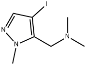 1-(4-碘-1-甲基-1H-吡唑-5-基)-N,N-二甲基甲胺 结构式