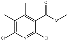 2,6-二氯-4,5-二甲基烟酸甲酯 结构式