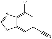4-溴苯并[D]噻唑-6-腈 结构式