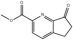 5H-Cyclopenta[b]pyridine-2-carboxylic acid, 6,7-dihydro-7-oxo-, methyl ester 结构式