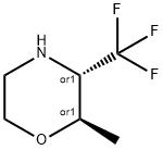 Morpholine, 2-methyl-3-(trifluoromethyl)-,(2R,3S)-rel- 结构式