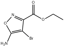 5-氨基-4-溴异唑-3-羧酸乙酯 结构式
