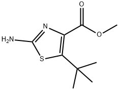 4-Thiazolecarboxylic acid, 2-amino-5-(1,1-dimethylethyl)-, methyl ester 结构式