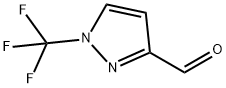 1-(三氟甲基)-1H-吡唑-3-甲醛 结构式