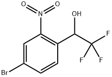 1-(4-Bromo-2-nitrophenyl)-2,2,2-tri? uoroethan-1-ol 结构式